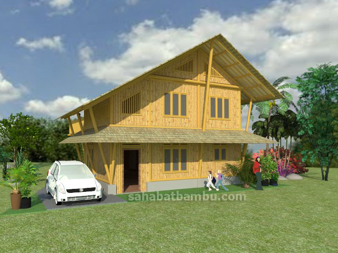 Design Rumah Bambu Nasi